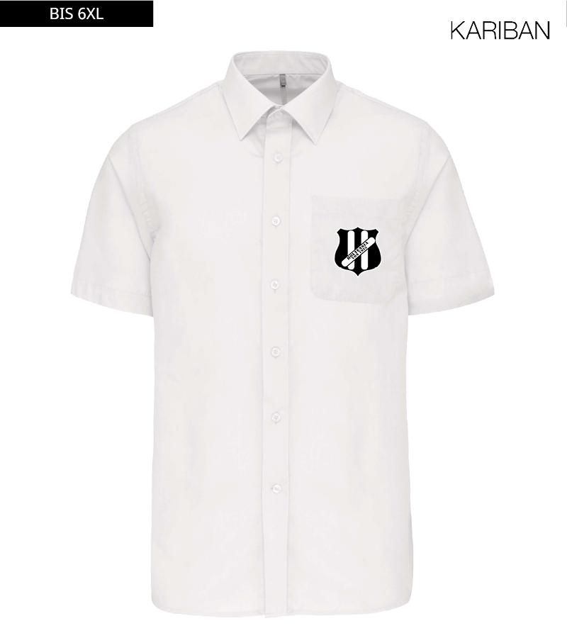 Kariban Herren Kurzarmhemd White "Anton"