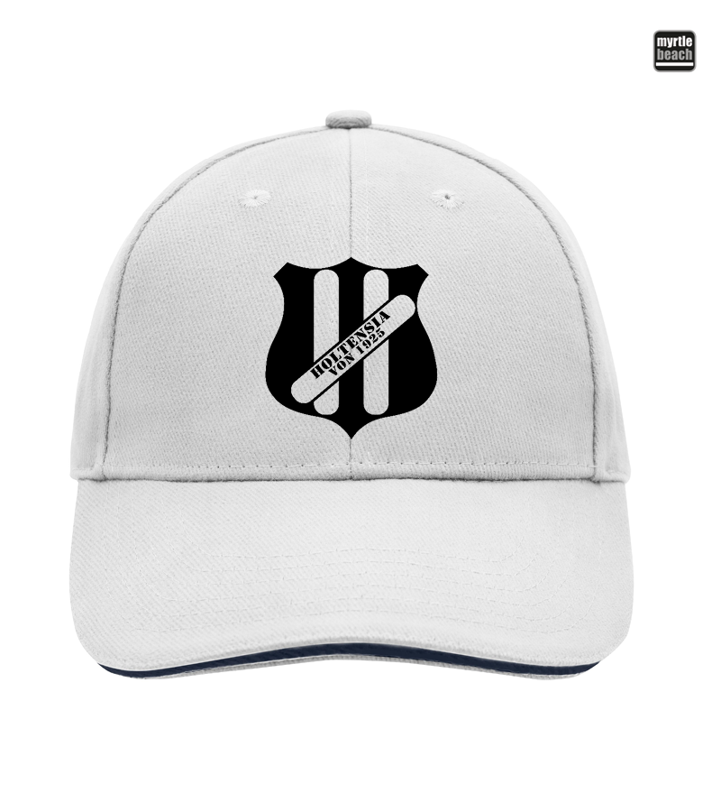 Myrtle Beach Unisex 6 Panel Sandwich Cap White "Anton"