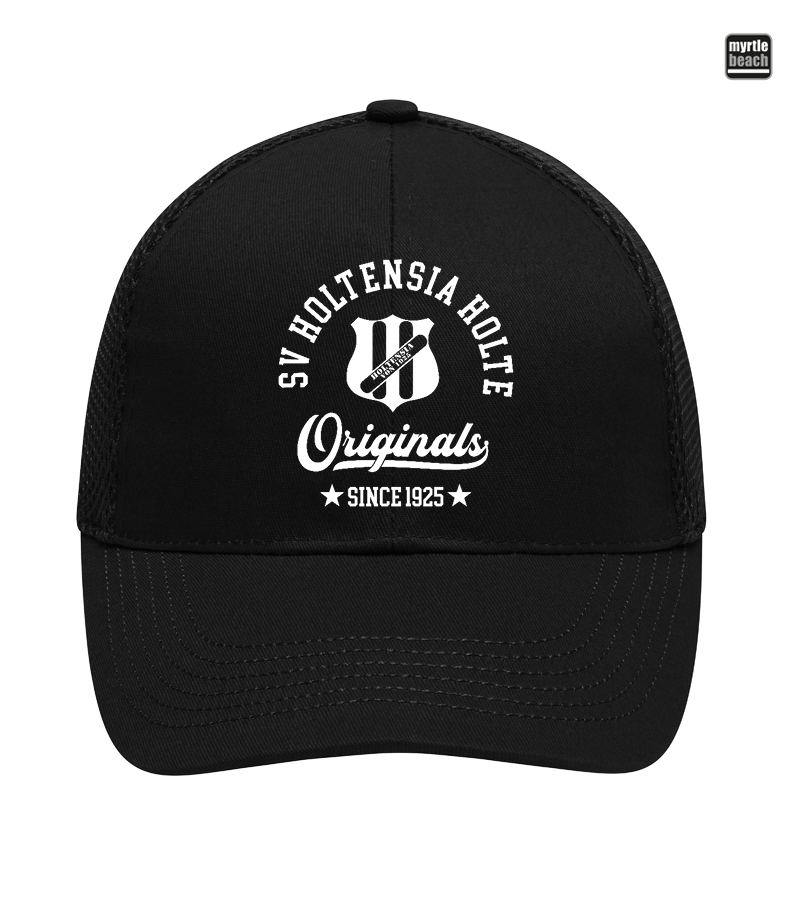 Myrtle Beach Unisex 6 Panel Air Mesh Cap Black "Jacob"