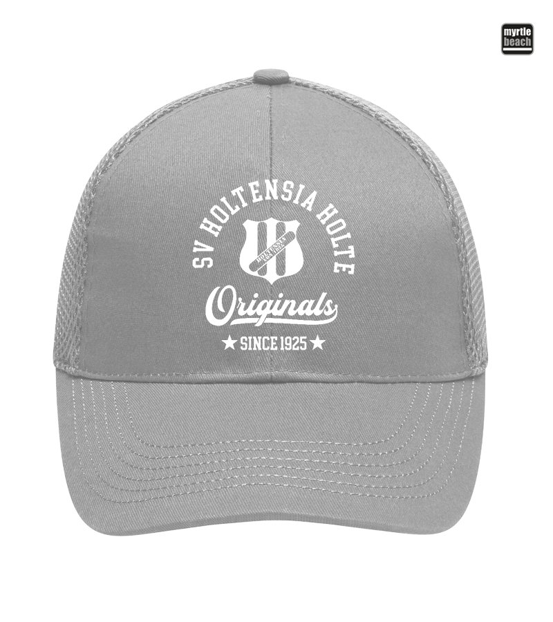 Myrtle Beach Unisex 6 Panel Air Mesh Cap Light Grey "Jacob"